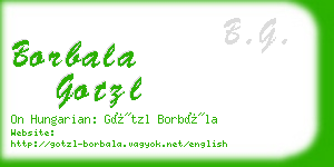 borbala gotzl business card